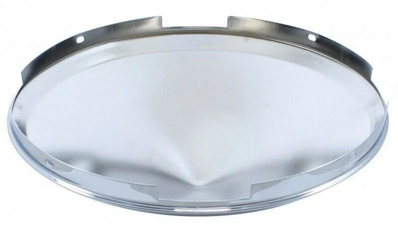 Front Hub Cap for Steel Wheel 4 Notch Cone Point Chrome 7/16" Lip UP#10146 Each