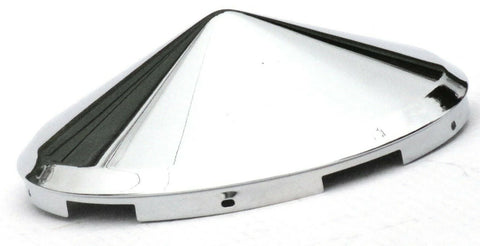 Front Hub Caps 5 Even Notches Cone Pointed Chrome 7/16" Lip UP#10147 Pair