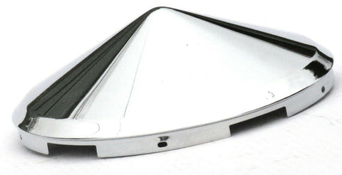 Front Hub Caps 5 Even Notches Cone Pointed Chrome 7/16" Lip UP#10147 Pair