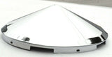 Front Hub Caps 5 Even Notches Cone Pointed Chrome 7/16" Lip UP#10147 Pair