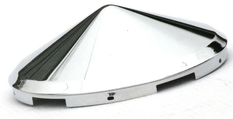 Front Hub Caps 5 Even Notches Cone Pointed Chrome 7/16" Lip #10147 Each
