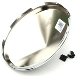 Front Hub Caps 5 Even Notches Cone Pointed Chrome 7/16" Lip #10147 Each