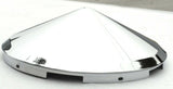 Front Hub Caps 5 Even Notches Cone Pointed Chrome 7/16" Lip #10147 Each