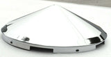 Front Hub Caps 5 Even Notches Cone Pointed Chrome 7/16" Lip #10147 Each