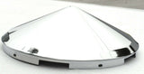Front Hub Caps 5 Even Notches Cone Pointed Chrome 7/16" Lip #10147 Each