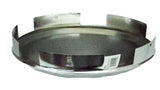 Front Hub Caps 5 Even Notches Cone Pointed Chrome 1" Lip UP#10150 Pair