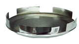 Front Hub Caps 5 Even Notches Cone Pointed Chrome 1" Lip UP#10150 Pair