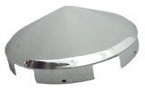 Front Hub Caps 5 Even Notches Cone Pointed Chrome 1" Lip UP#10150 Pair