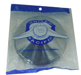 Front Hub Caps 5 Even Notches Cone Pointed Chrome 1" Lip UP#10150 Pair