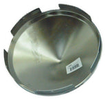 Front Hub Caps 5 Even Notches Cone Pointed Chrome 1" Lip UP#10150 Pair