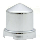 Nut Covers for 7/16" & 12mm Pointed Chrome Plastic 3/4" Tall GG#10152-10 Pack