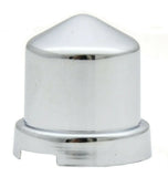 Nut Covers for 7/16" & 12mm Pointed Chrome Plastic 3/4" Tall GG#10152-10 Pack