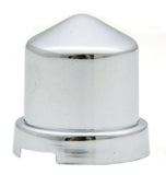 Nut Covers for 7/16" & 12mm Pointed Chrome Plastic 3/4" Tall GG#10152-10 Pack