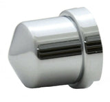 Nut Covers for 7/16" & 12mm Pointed Chrome Plastic 3/4" Tall GG#10152-10 Pack
