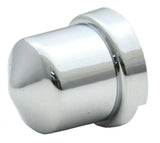 Nut Covers for 7/16" & 12mm Pointed Chrome Plastic 3/4" Tall GG#10152-10 Pack