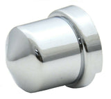 Nut Covers for 7/16" & 12mm Pointed Chrome Plastic 3/4" Tall GG#10152-10 Pack