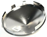 UP Front Hub Caps 6 Uneven Notches Cone Pointed Chrome 1" Lip #10169-Pair