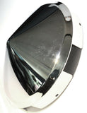 UP Front Hub Caps 6 Uneven Notches Cone Pointed Chrome 1" Lip #10169-Pair
