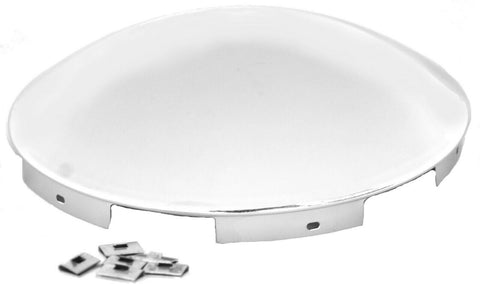 UP Front Hub Caps Universal Fit Dome Chrome for Steel Wheel 7/16 Lip #10189 Pair