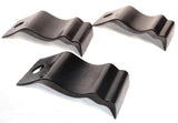 Semi Trailer Hub Cap Mounting Clips Black Metal 3/8" Mount Hole UP#10209- 3 Pcs