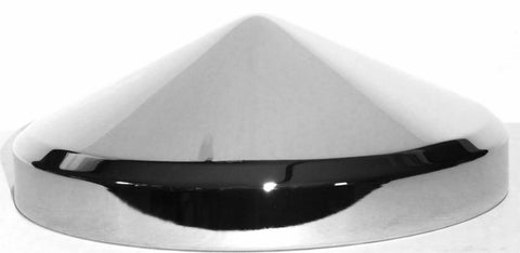 Hub Caps Rear for 1995 & Newer Trucks Cone Pointed Chrome 8" I.D. UP#10228 Pair