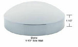 Rear Hub Cap 1-1/2 Sidewall 8" ID Dome Chrome Steel 8 of 5/8" Stud UP#10230 Each