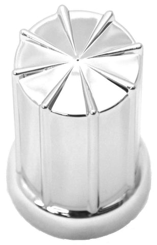 Lug Nut Covers 33mm Screw-On 8 Spoke Plastic 3 3/8" Tall GG#10234-40 Pack