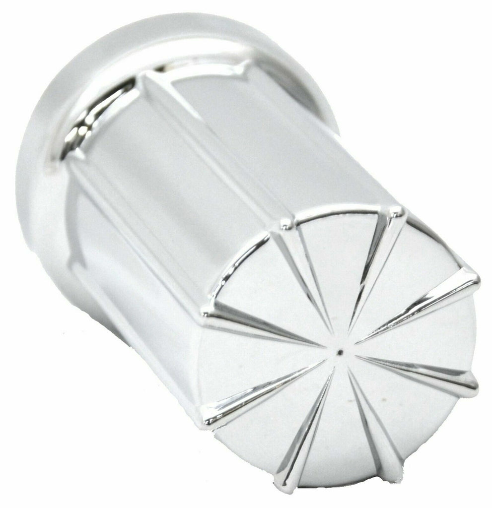 Lug Nut Covers 33mm Screw-On 8 Spoke Plastic 3 3/8" Tall GG#10234-5 Pack