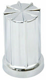 Lug Nut Covers 33mm Screw-On 8 Spoke Plastic 3 3/8" Tall GG#10234-5 Pack