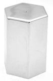 Lug Nut Covers 33 mm Screw-On Hex Flat Top Plastic 3" Tall GG#10238 Set of 5
