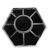 Lug Nut Covers 33 mm Screw-On Hex Flat Top Plastic 3" Tall GG#10238 Set of 5