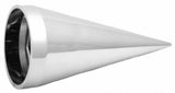 Lug Nut Covers 33mm Spear Push on Chrome Plastic 4 1/2" Tall GG#10241 Set of 40