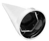 Lug Nut Covers 33mm Spear Push on Chrome Plastic 4 1/2" Tall GG#10241 Set of 5