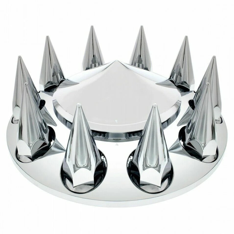 UP Front Axle Cover 33mm Spike Screw Thread On Lug Nuts Cone Hub Cap #10241 Each