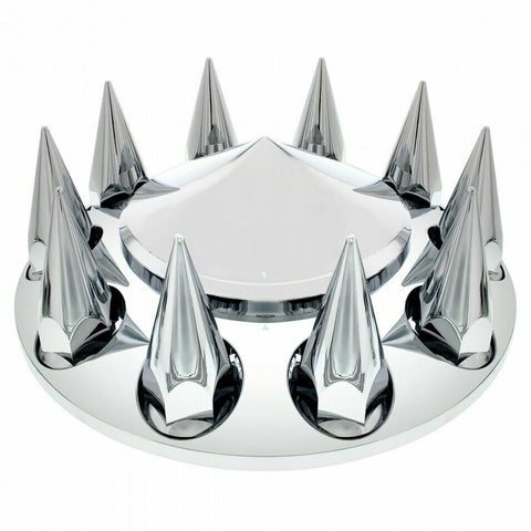 UP Front Axle Cover 33mm Spike Screw Thread On Lug Nuts Cone Hub Cap #10241 Each