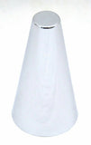 Push-On Lug Nut Covers 33mm Flat Top Cone Chrome Plastic 4" GG#10247 Set of 40