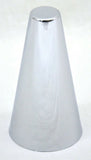 Lug Nut Covers 33mm Push-On Flat Top Cone Chrome Plastic  4" H GG#10247 Set of 5