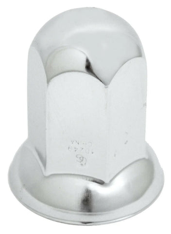 Lug Nut Covers 33mm Standard Flange Push-On Chrome 2 1/2" Tall GG#10249 Set of 5