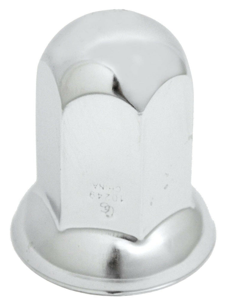 Lug Nut Covers 33mm Standard Flange Push-On Chrome 2 1/2" Tall GG#10249 Set of 5