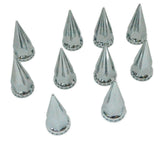 Front Axle Covers 33 mm Spike Screw-On Lug Nuts Dome Hub Cap UP#10252 Pair