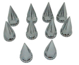 Front Axle Covers 33 mm Spike Screw-On Lug Nuts Dome Hub Cap UP#10252 Pair