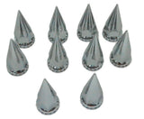Front Axle Covers 33 mm Spike Screw-On Lug Nuts Dome Hub Cap UP#10252 Pair
