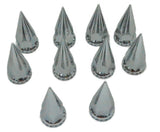 Front Axle Covers 33 mm Spike Screw-On Lug Nuts Dome Hub Cap UP#10252 Pair