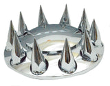 Front Axle Cover 33mm Spike Screw Thread On Lug Nuts Dome Hub Cap UP#10252 Each