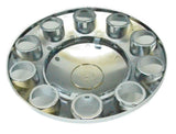 Front Axle Cover 33mm Spike Screw Thread On Lug Nuts Dome Hub Cap UP#10252 Each