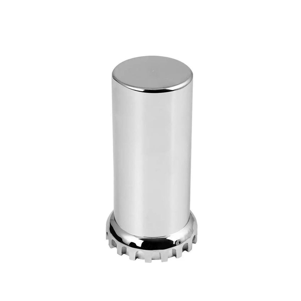 Lug Nut Covers 33mm Screw-On Flat Top Tube Plastic 4 3/8" Tall GG#10260 Set of 5