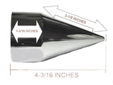 Lug Nut Covers 33mm Push-On Rocket Spike Plastic 4 3/16" Tall GG#10263 Set of 20