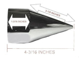 Lug Nut Covers 33mm Push-On Rocket Spike Plastic 4 3/16" Tall GG#10263 Set of 40