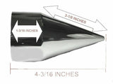 Lug Nut Covers 33mm Push-On Rocket Spike Plastic 4 3/16" Tall GG#10263 Set of 5