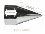 Lug Nut Covers 33mm Push-On Rocket Spike Plastic 4 3/16" Tall GG#10263 Set of 5